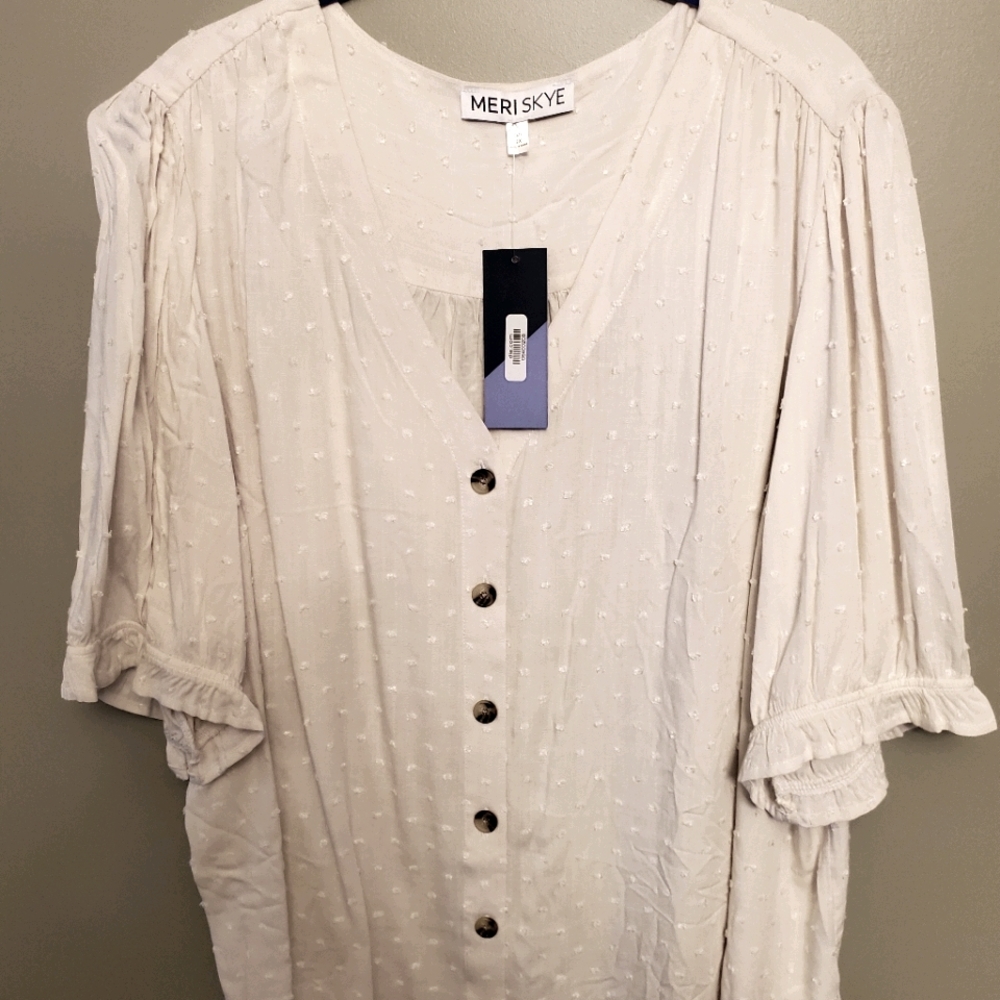 Meriskye Cream Polkadot 2XL